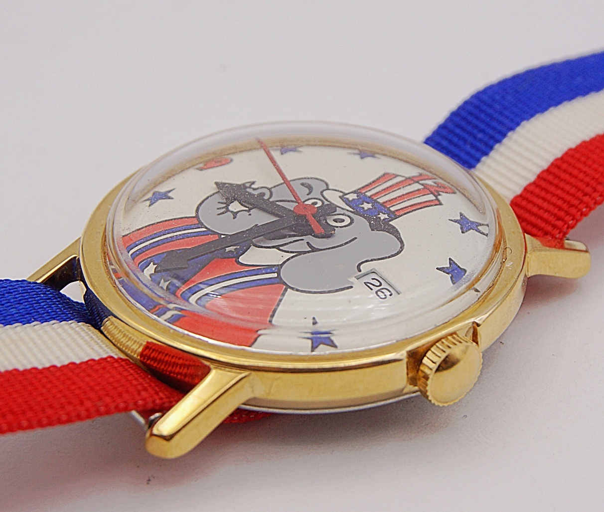 นาฬิกาเก่า REPUBLICAN ELEPHANT ไขลาน