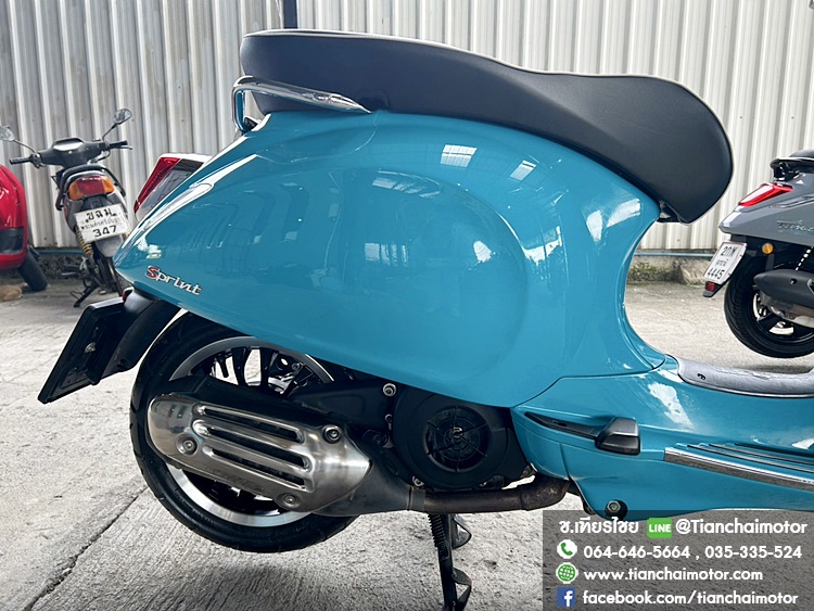 ★ดาวน์8,000★VESPA SPRTNT125 IGETABS ปี 67 สีฟ้าสดใส วิ่งเพียง 9000 กิโล ชุดสีสวยเป๊ะ เครื่องดี ศูนย์ดี ราคา 79,900