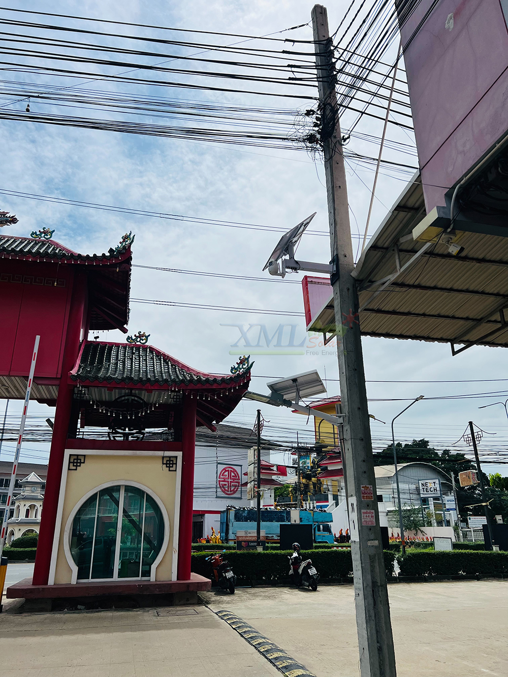 กล้องวงจรปิดโซล่าเซลล์ 80W. / ใช้simcard 4G (1080P) Solar CCTV Camera With 4G