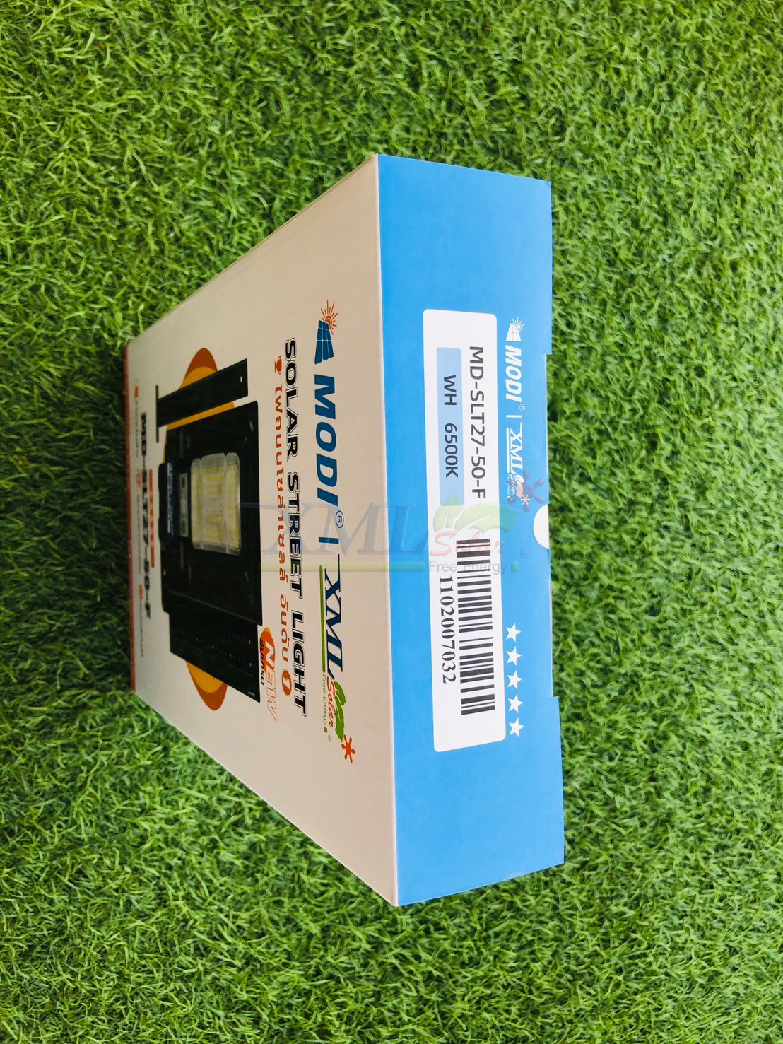 ไฟถนนโซล่าเซลล์ Series F รุ่น MD-SLT27-50-F (แสง : ขาว)(ขาเหล็ก)(ระบบสว่างค้าง) ของแท้ แบรนด์ MODI XMLSOLAR