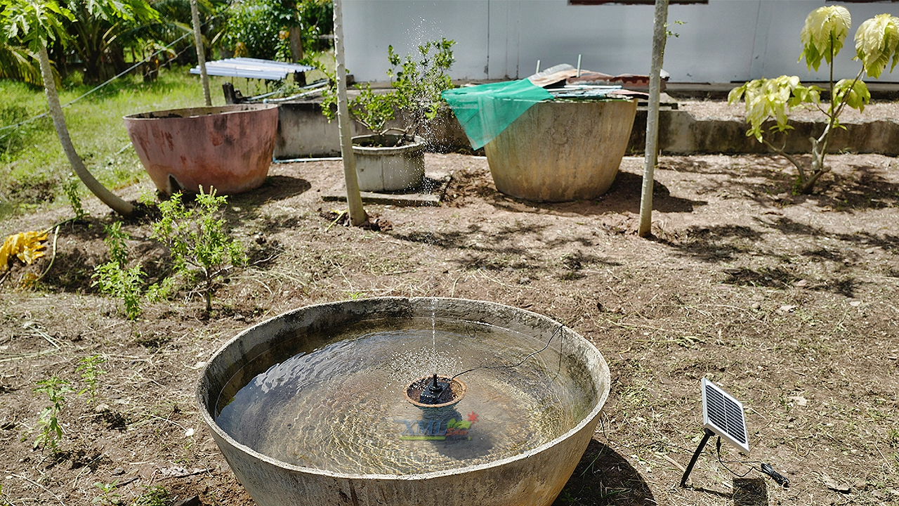 Fountain with separated solar panel (Big size)