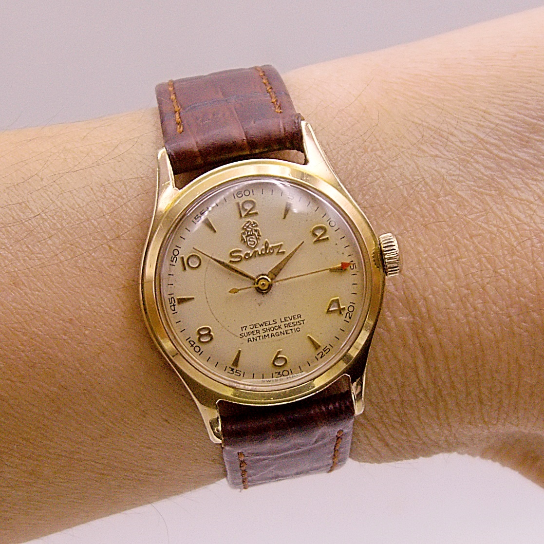 นาฬิกาเก่า SANDOZ ไขลาน