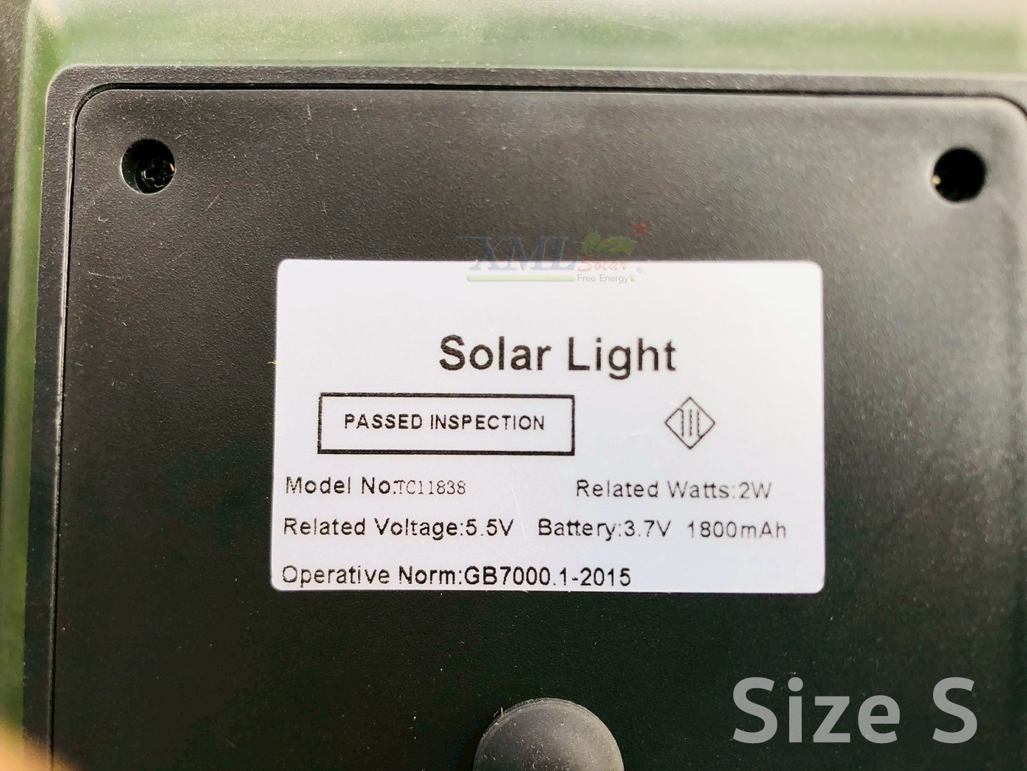 โคมไฟตั้งพื้นโซล่าเซลล์ รุ่น TC-11838 (แสงขาว + เหลืองวอมไวท์)