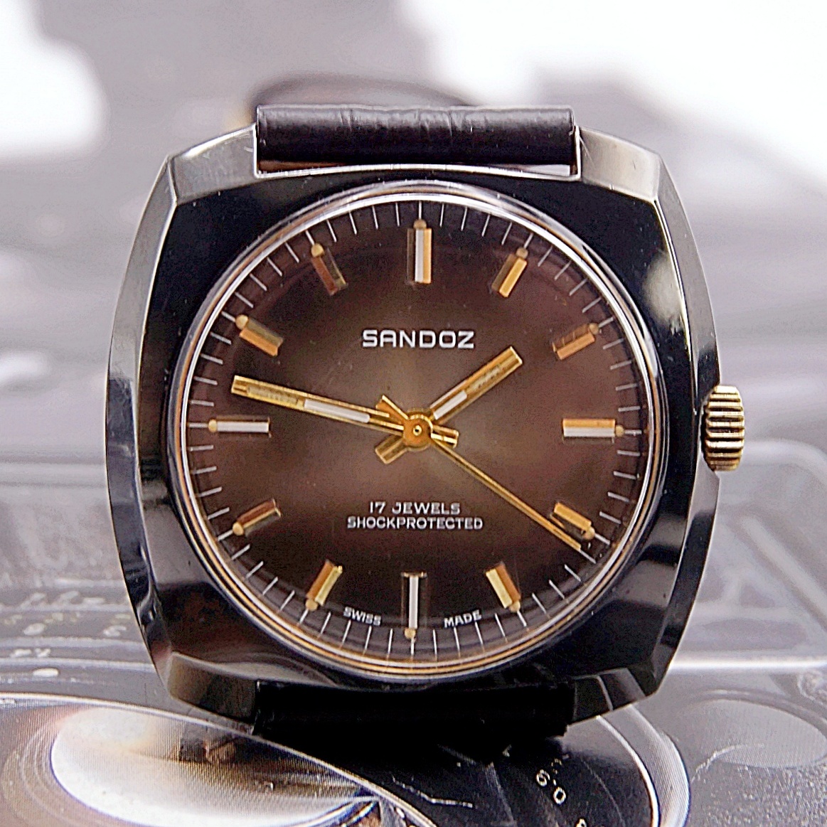 นาฬิกาเก่า SANDOZ ไขลาน