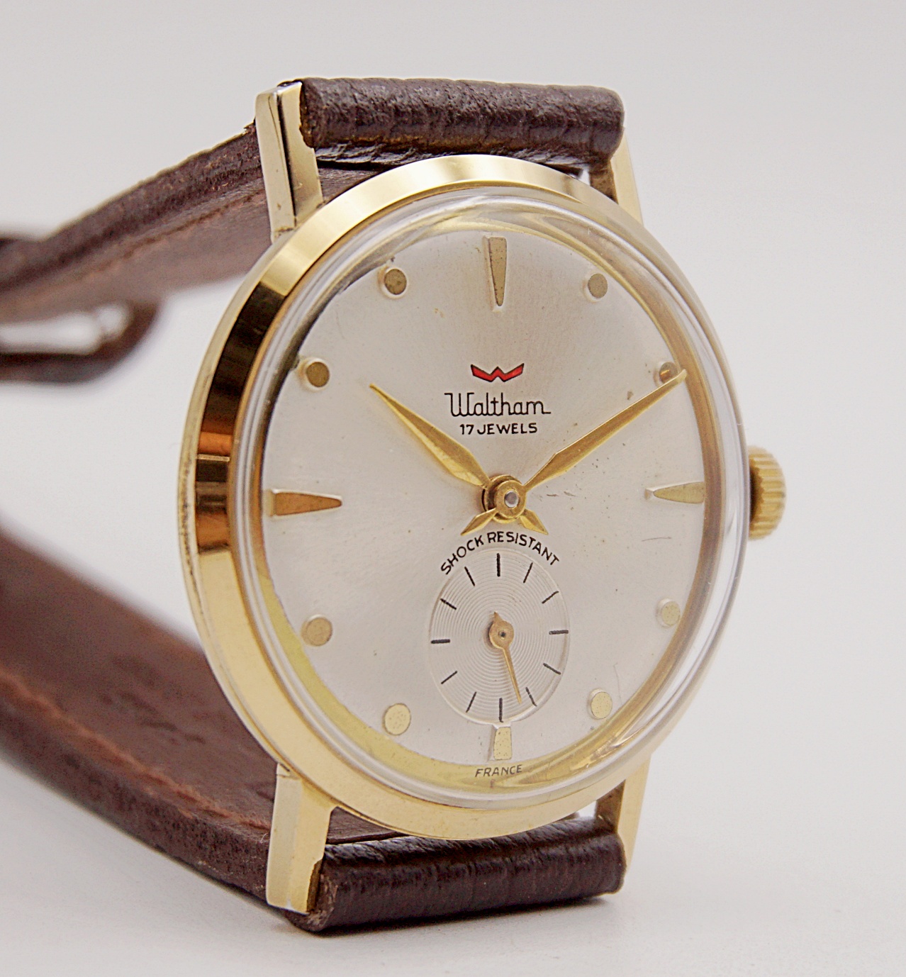 นาฬิกาเก่า WALTHAM ไขลานสองเข็มครึ่ง