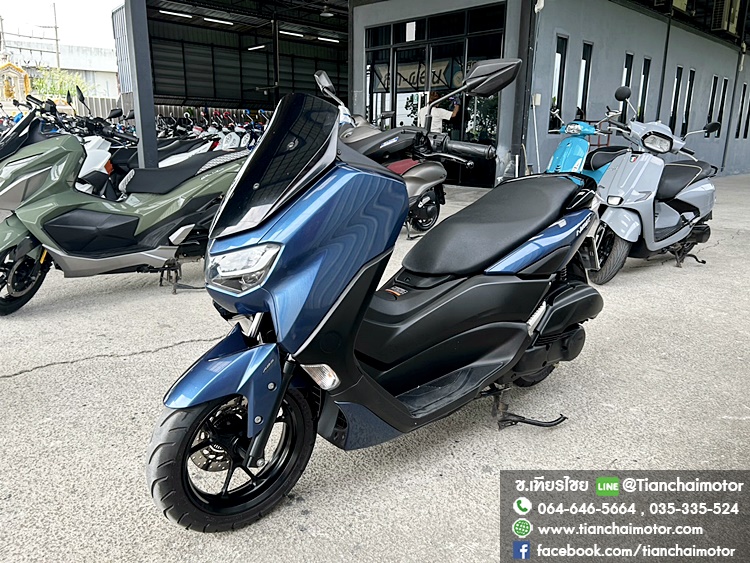 ★ฟรีดาวน์★N-MAX ปี 66 สีน้ำเงิน วิ่งน้อย ขับขี่นิ่มๆ เครื่องเดิมๆ ดอกยางแน่น เครื่องดี ศูนย์ดี ตัวรถพร้อมใช้งาน ราคา 77,500