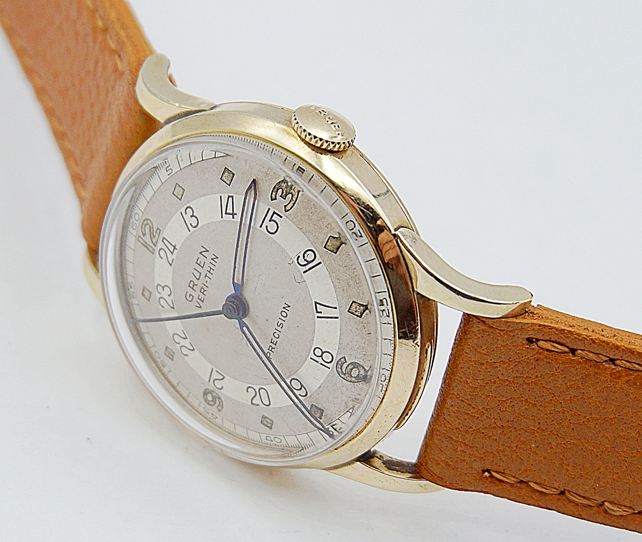 นาฬิกาเก่า GRUEN PAN AM ไขลาน