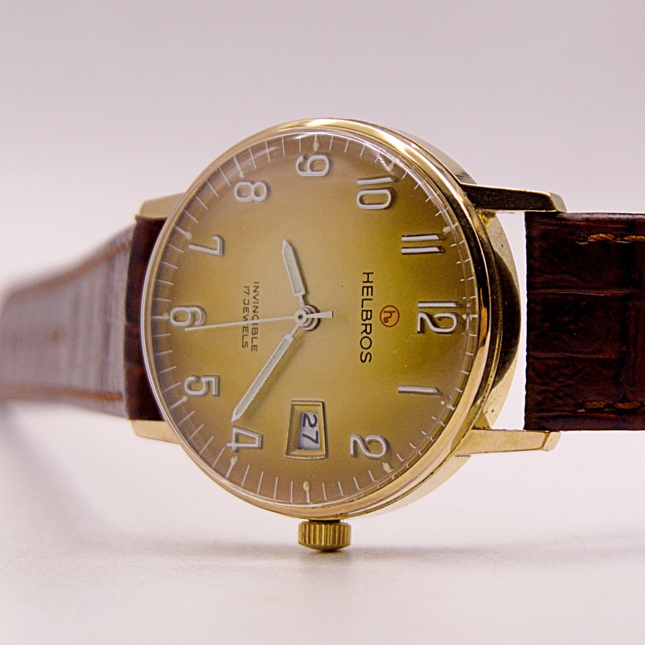นาฬิกาเก่า HELBROS ไขลาน