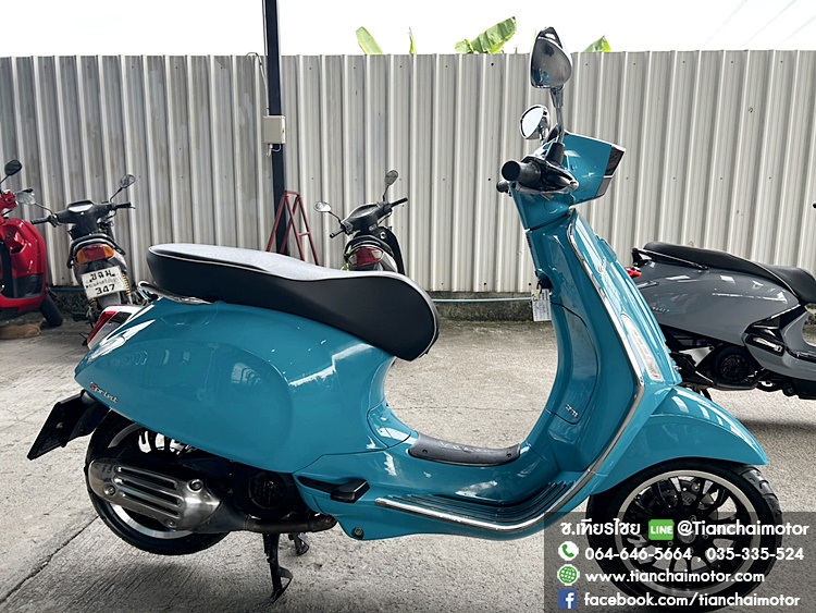 ★ดาวน์8,000★VESPA SPRTNT125 IGETABS ปี 67 สีฟ้าสดใส วิ่งเพียง 9000 กิโล ชุดสีสวยเป๊ะ เครื่องดี ศูนย์ดี ราคา 79,900