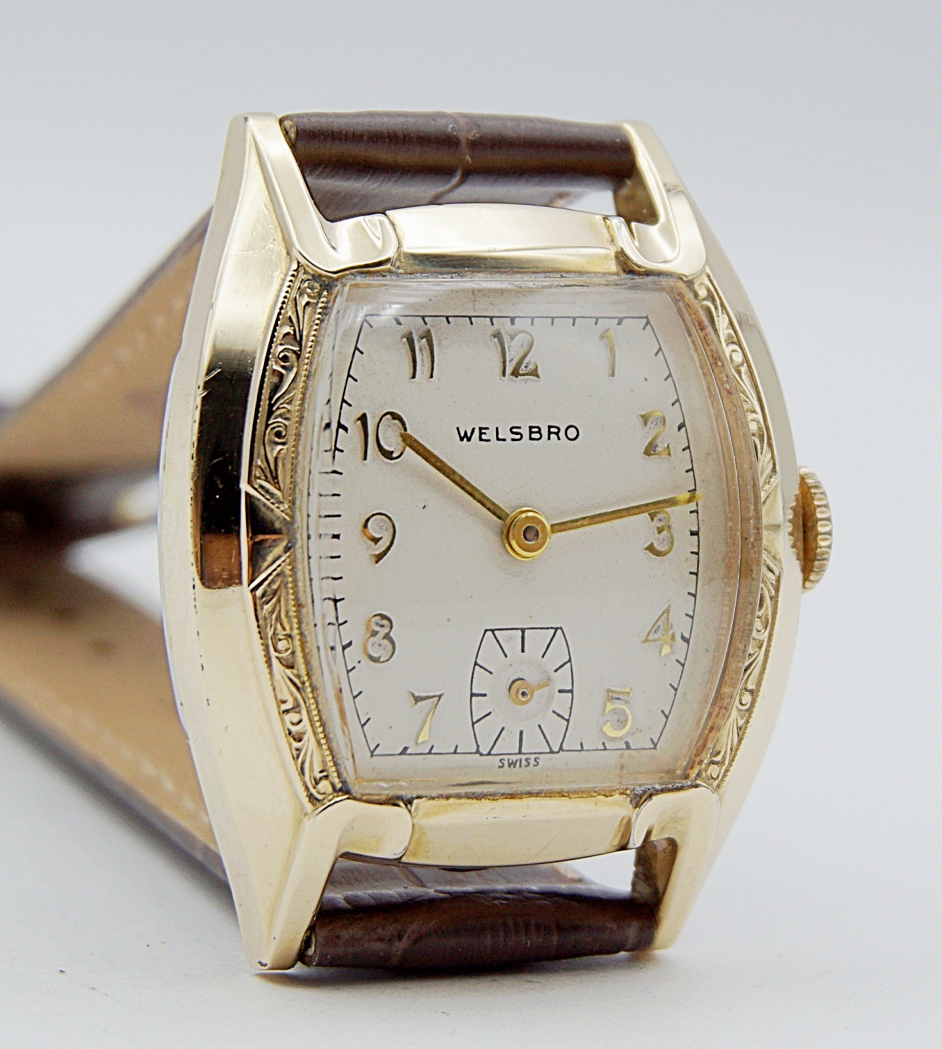 นาฬิกาเก่า WELSBRO ไขลานสองเข็มครึ่ง