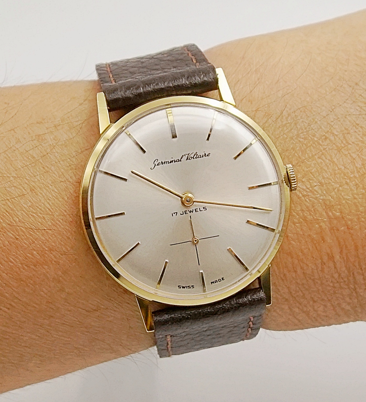 นาฬิกาเก่า GERMINAL VOLTAIRE ไขลาน