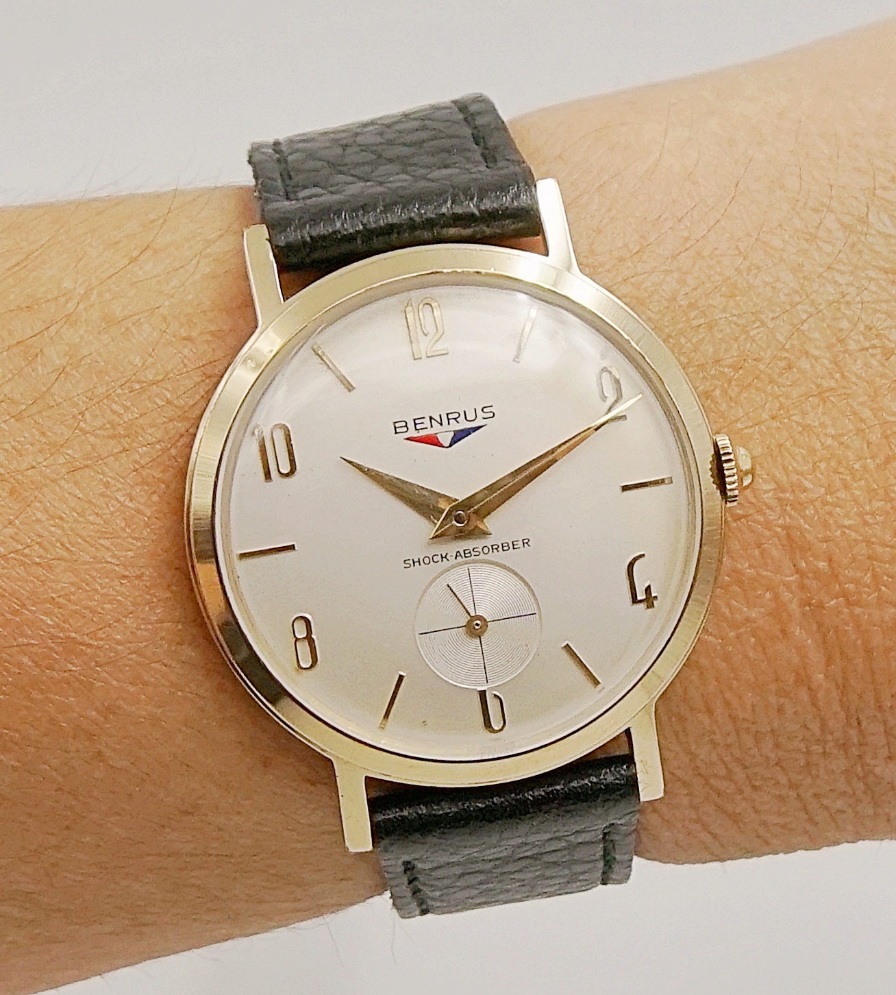นาฬิกาเก่า BENRUS ไขลาน สองเข็มครึ่ง