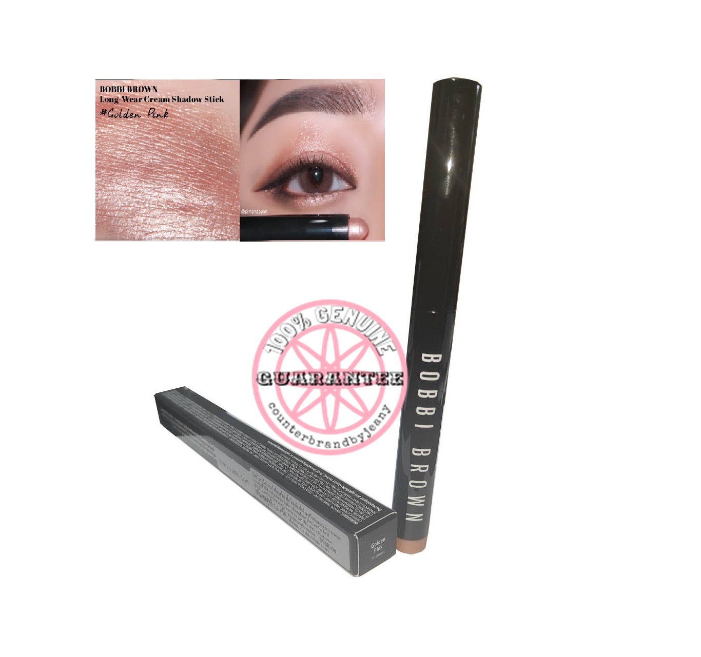 PRE-ORDER: BOBBI BROWN Long Wear Cream Shadow Stick #GOLDEN PINK