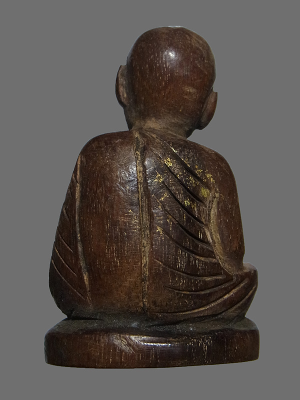 พระรูปเหมือน หลวงปู่ทิม วัดละหารไร่ เนื้อไม้ หน้าตัก 1 นิ้ว