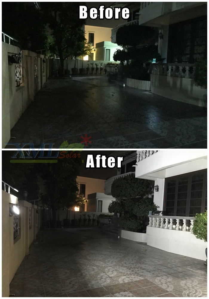 ไฟสปอตไลท์โซล่าเซลล์ 30 Watt กล่องสีน้ำตาล (เปิดได้ 3 แสง)
