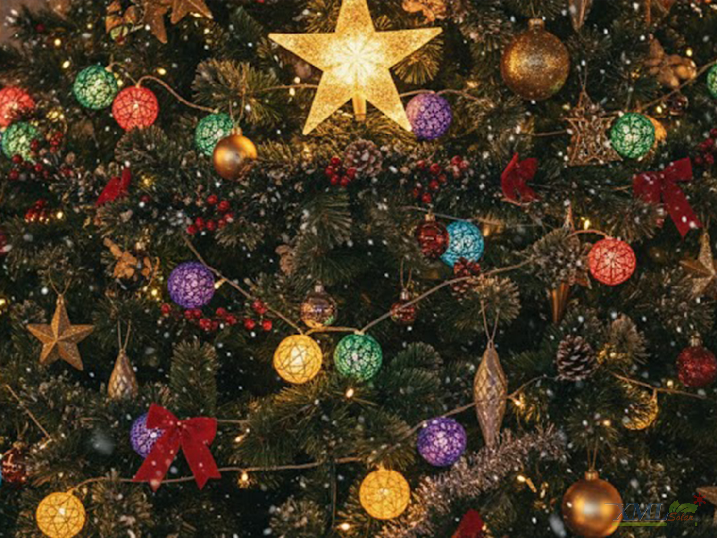 ไฟกระพริบโซล่าเซลล์ ทรงบอล รุ่น MD-SSL-6M-30B (แสง : หลากสี)