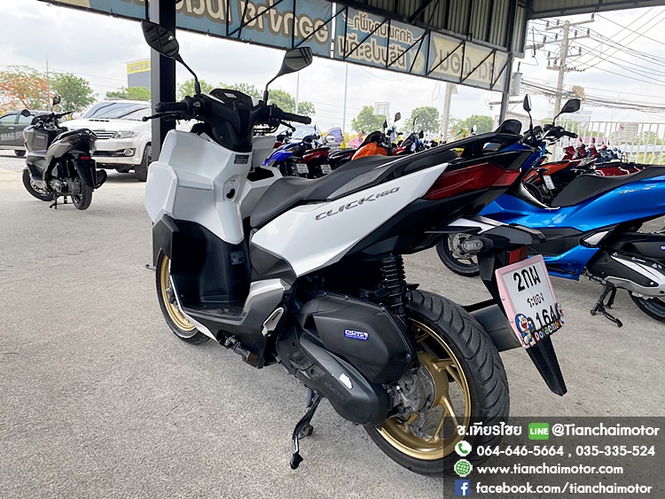 ★ดาวน์2,000★ CLICK160 ปี 66 วิ่งน้อย ตัวรีโมท สภาพป้ายแดง ดอกยางแน่น ชุดสีสวยเป๊ะทั้งคัน เครื่องดี ศูนย์ดี ราคา 55,500