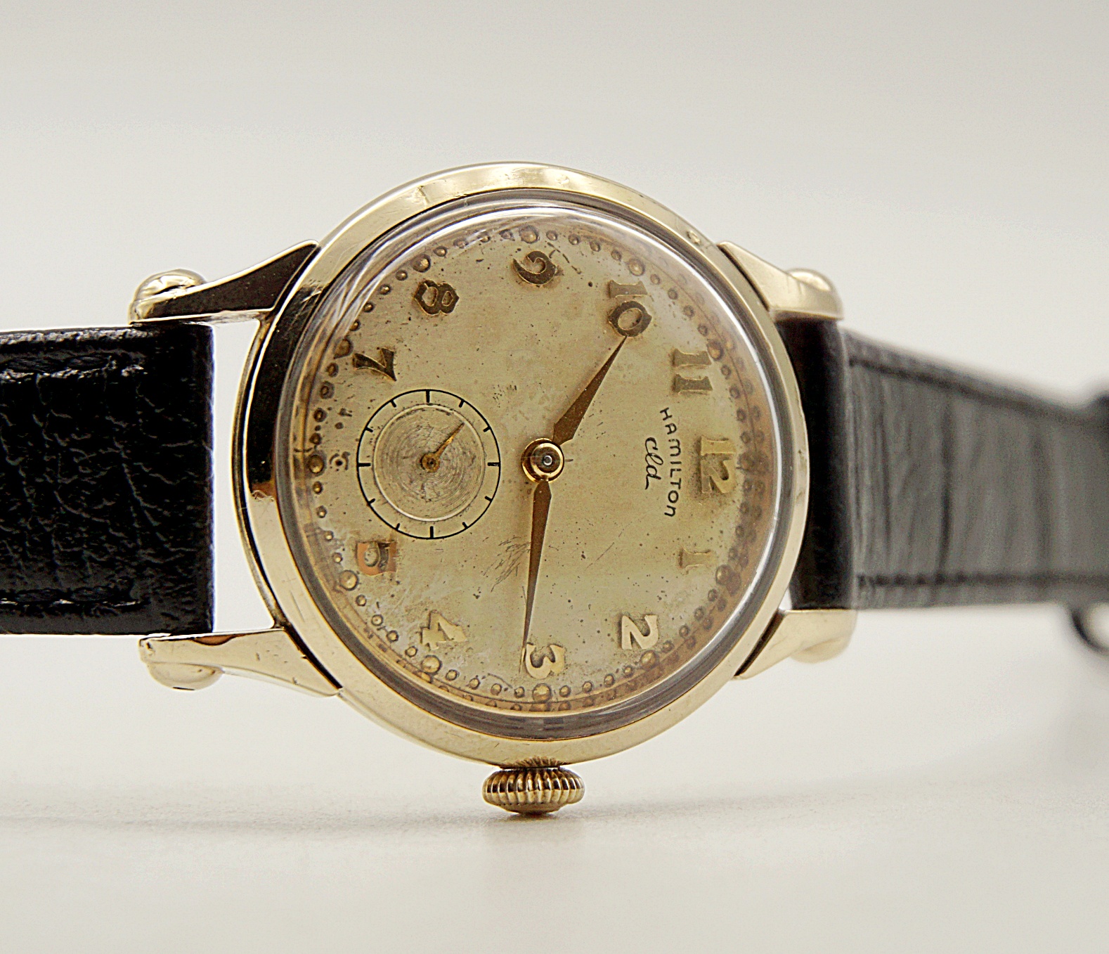 นาฬิกาเก่า HAMILTON ไขลานสองเข็มครึ่ง