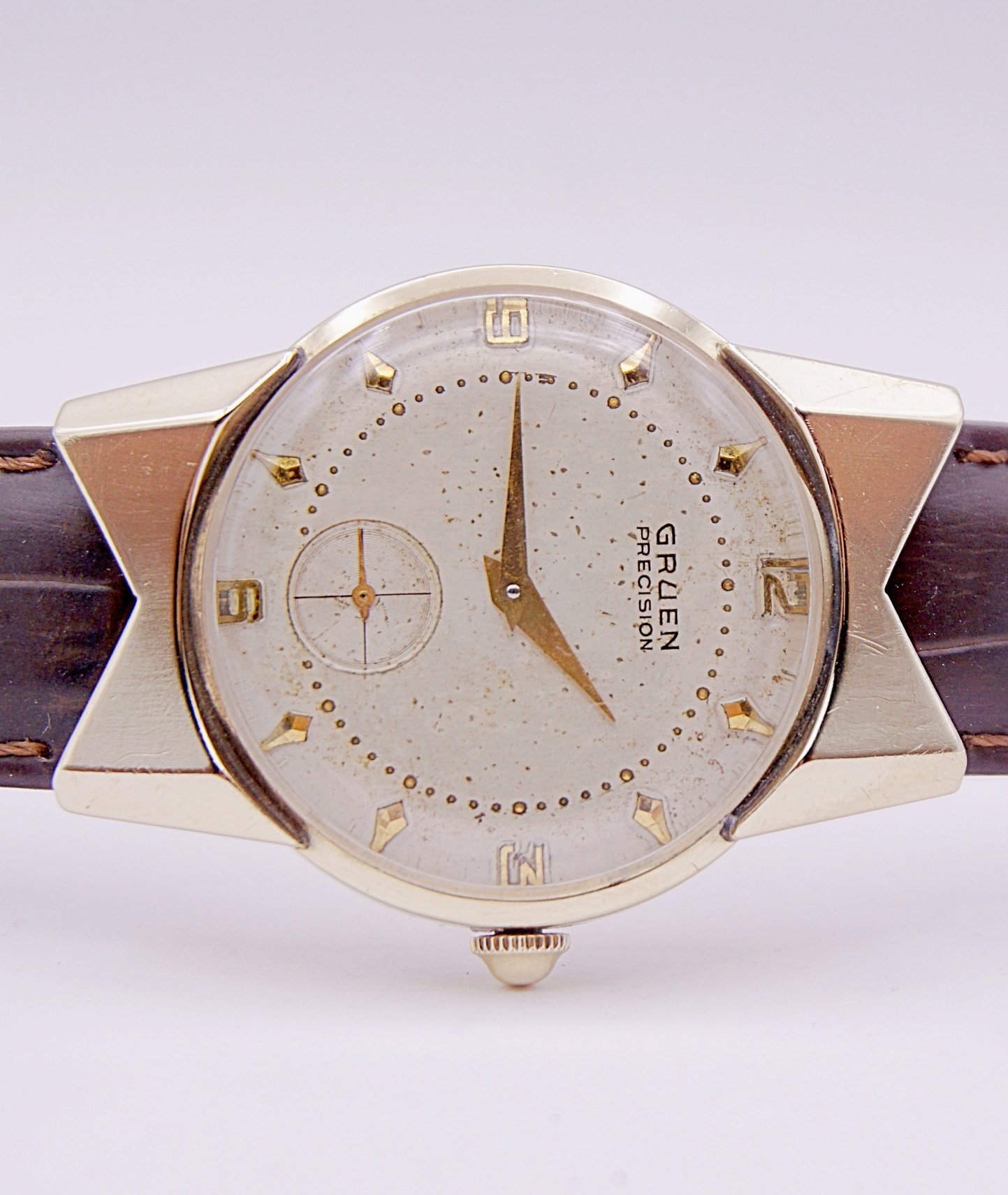 นาฬิกาเก่า GRUEN ไขลานสองเข็มครึ่ง