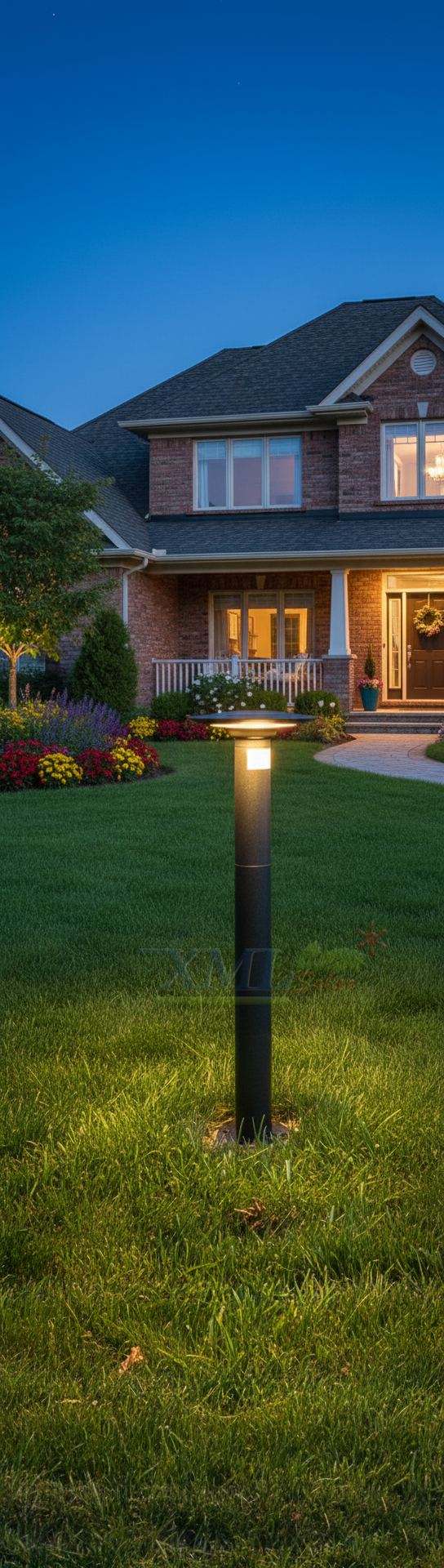 โคมไฟปักสนามโซล่าเซลล์ รุ่น TC-231 (เปิดได้ 2 แสง)