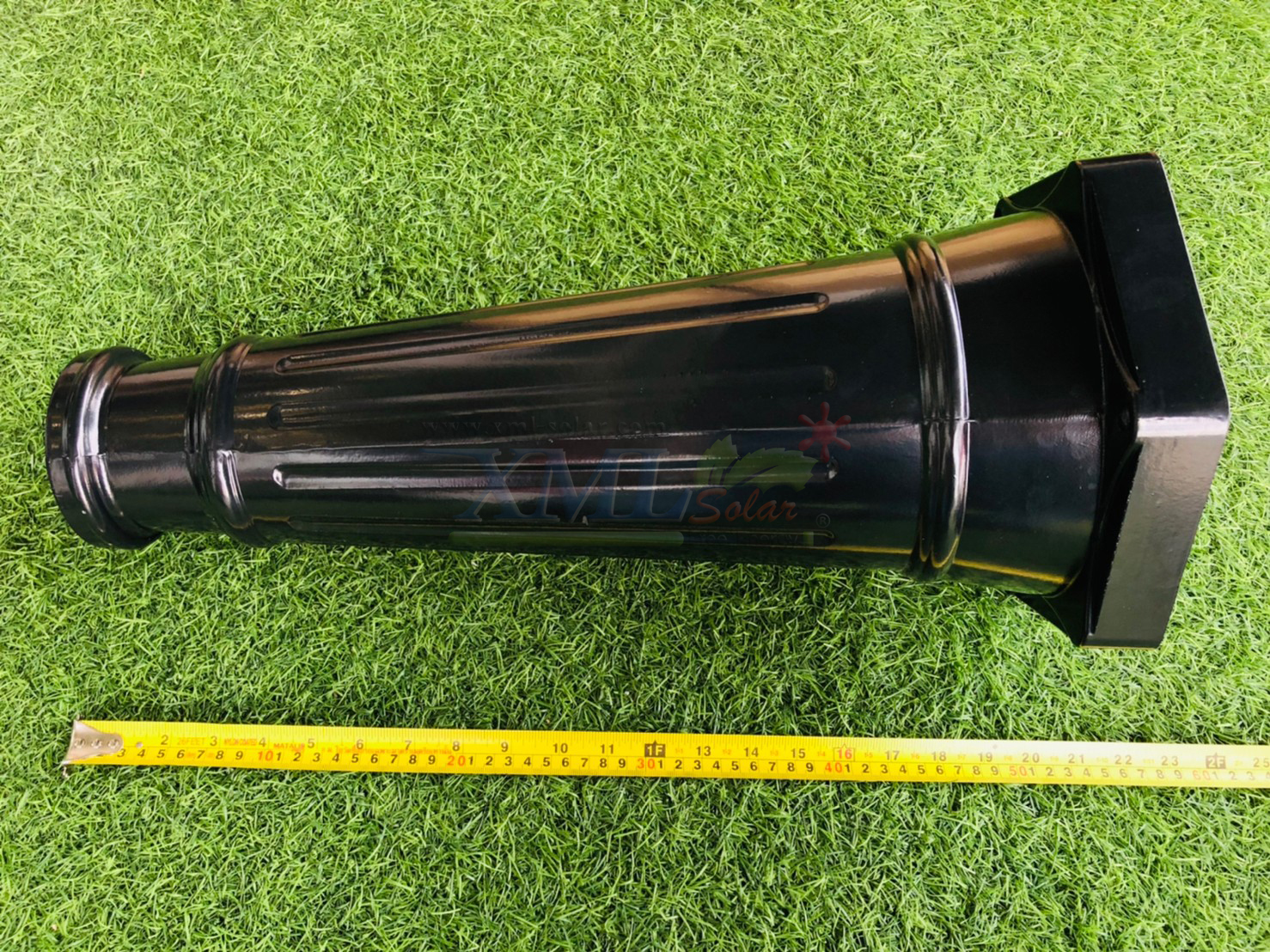 ตั้งพื้นโซล่าเซลล์ ทรงยุโรป กิ่งคู่ สูง 250 cm. (เปิดได้ 2 แสง)
