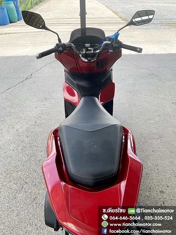 PCX160 ปี64 สีแดงสด เครื่องเดิมๆ ชุดสีสวยรอบคัน เครื่องดี ศูนย์ดี ขับขี่นิ่มๆ ประหยัดน้ำมัน ราคา 82,500