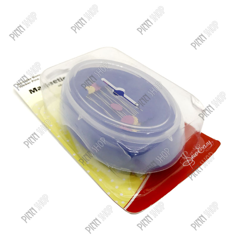 แท่นแม่เหล็กเก็บเข็มหมุด พร้อมเข็มหมุดหัวแบนดอกไม้