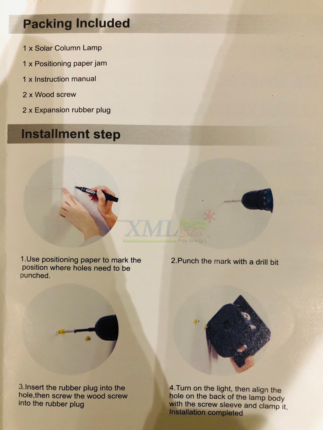 ไฟติดผนังโซล่าเซลล์ รุ่น TB-255 (เปิดได้ 2 แสง)