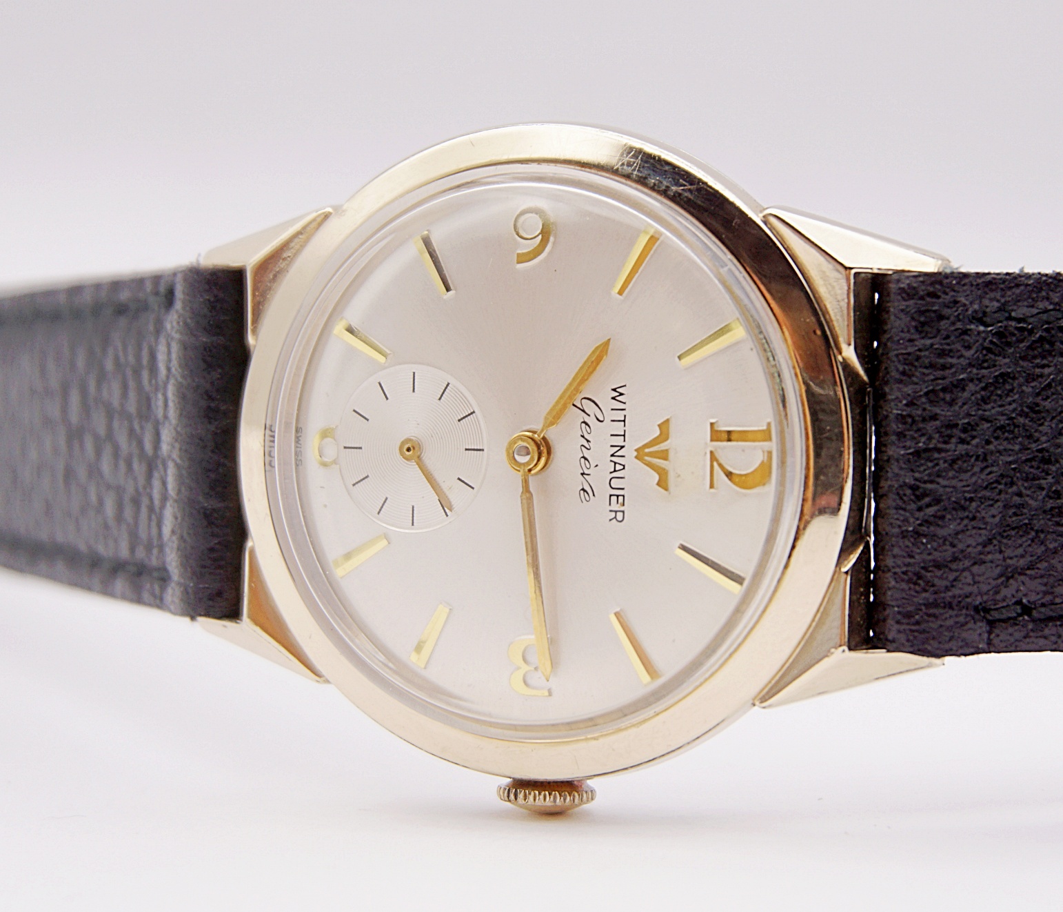 นาฬิกาเก่า WITTNAUER BY LONGINES ไขลานสองเข็มครึ่ง