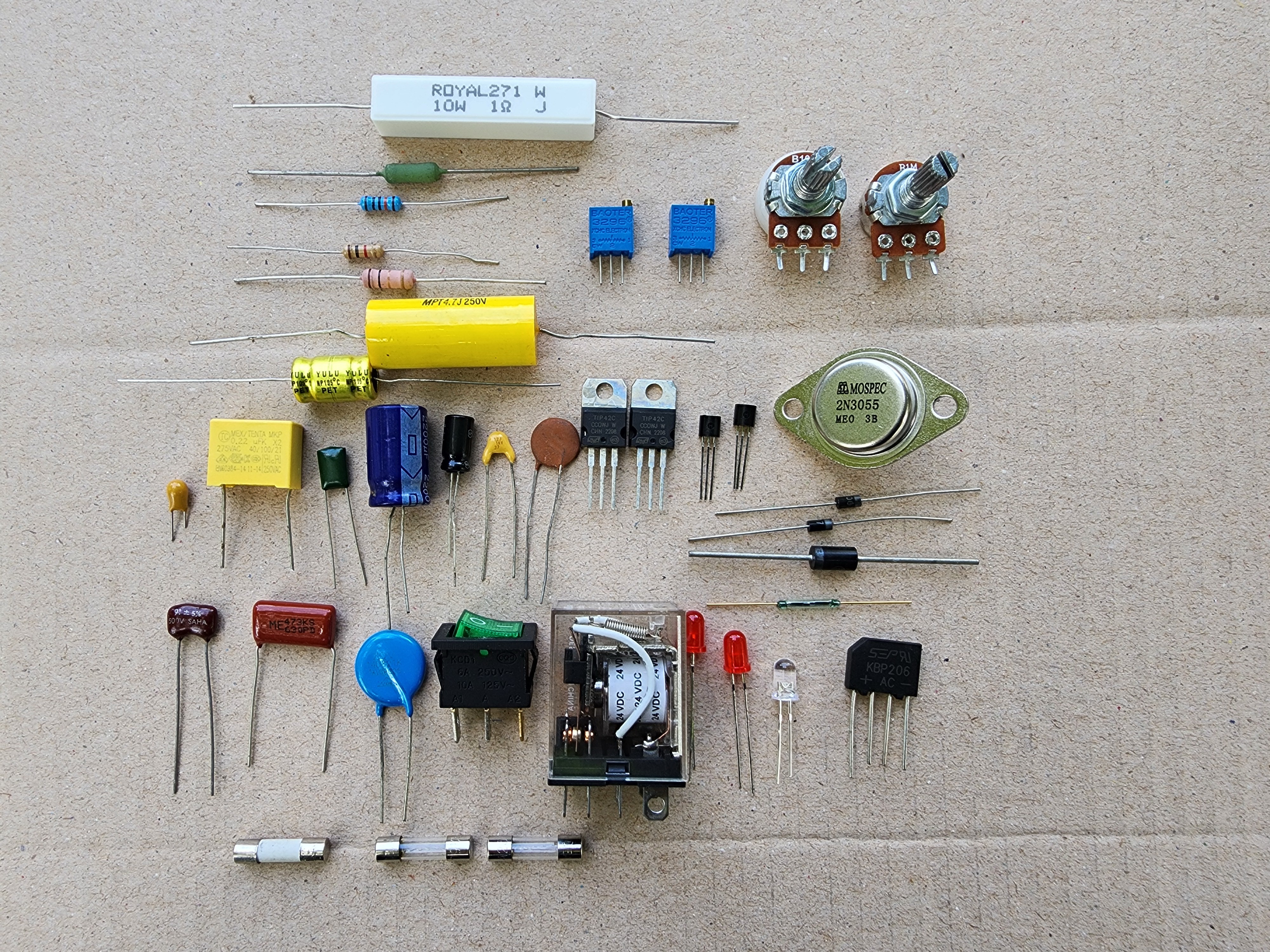 basic electronics electronics components images resistor capacitor Diode transistor LED Fuse relay