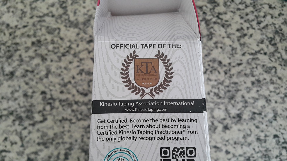 เทปคิเนซิโอ kinesio tex gold สีแดง ม้วนใหญ่ ขนาด 2นิ้ว ยาว 31.5 เมตร