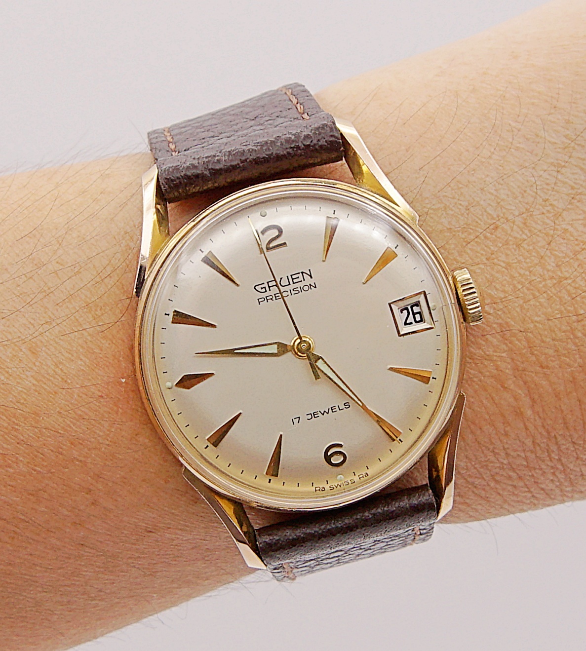 นาฬิกาเก่า GRUEN ไขลาน