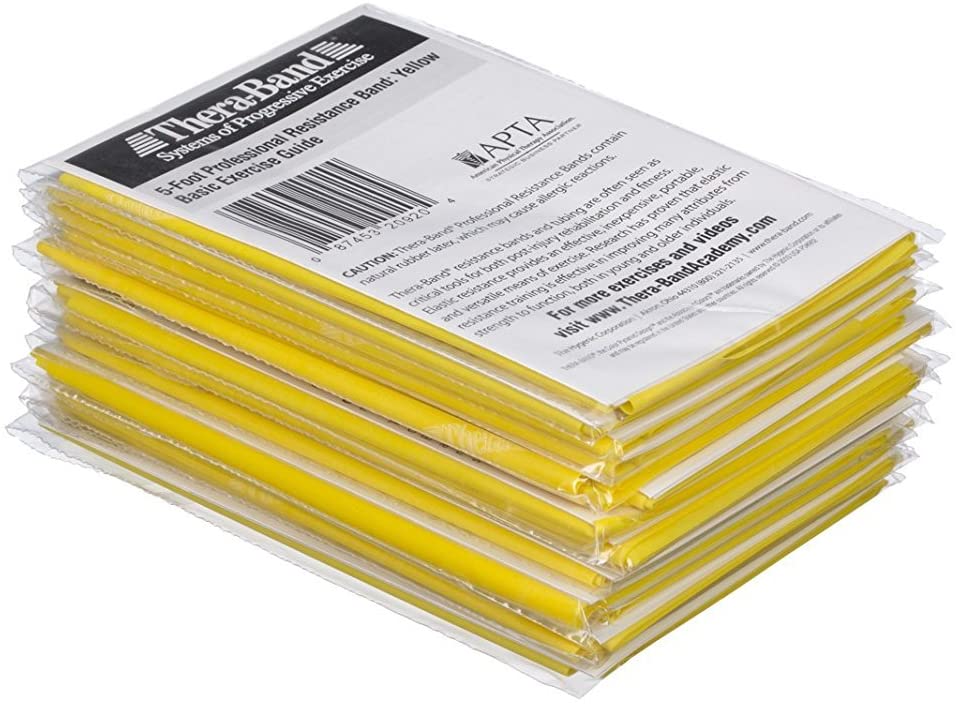 ยางยืดกายภาพบำบัด Thera band (สีเหลือง)