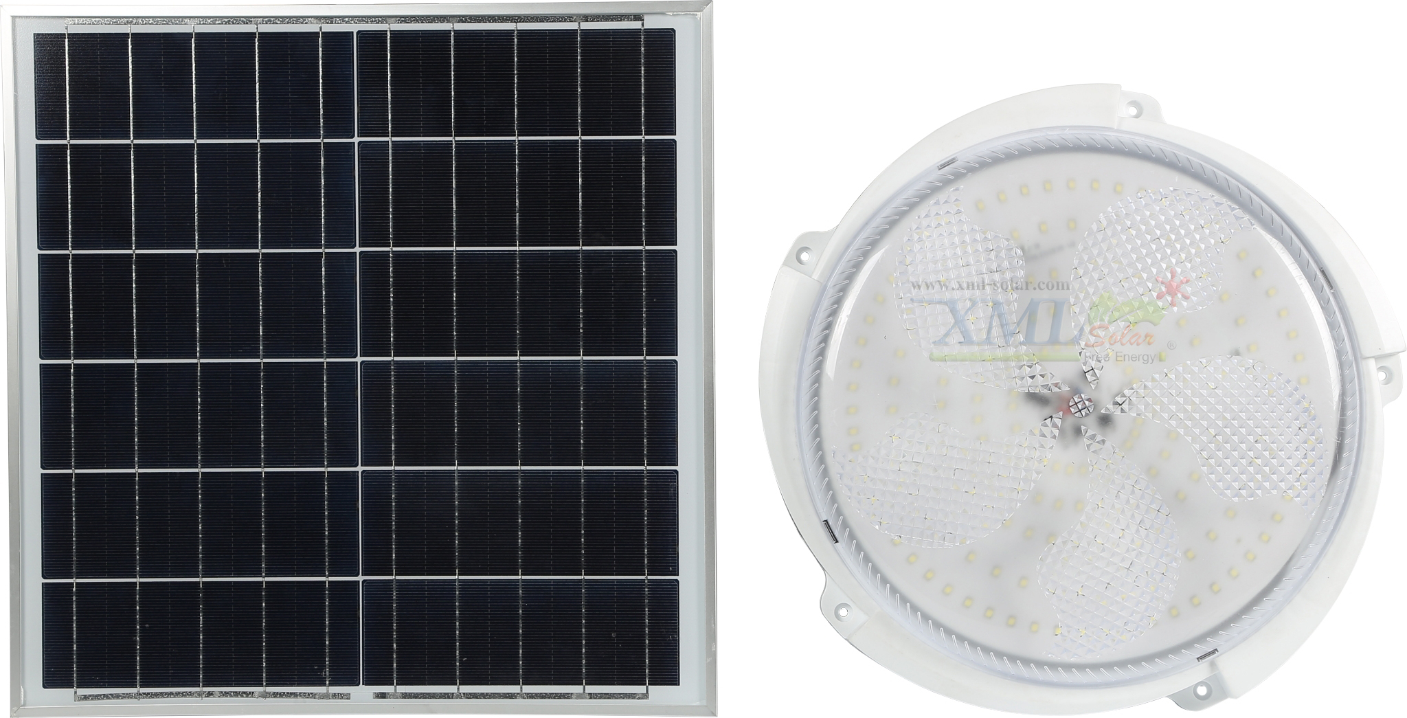 โคมไฟซาลาเปาโซล่าเซลล์ ติดเพดาน-ผนัง รุ่น 200W. (แสงขาว)