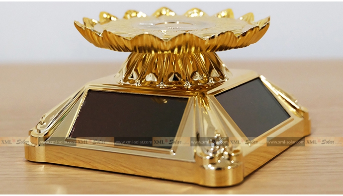 เเท่นโชว์สินค้าหมุนได้ พลังเเสงอาทิตย์ (รุ่น สีทอง)