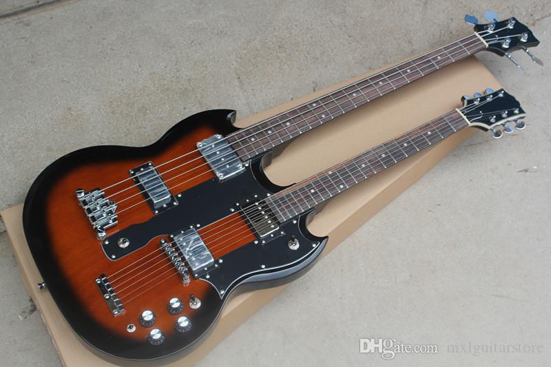 GibsonStyle SG 2 Head Guitar & Bass 2 in 1