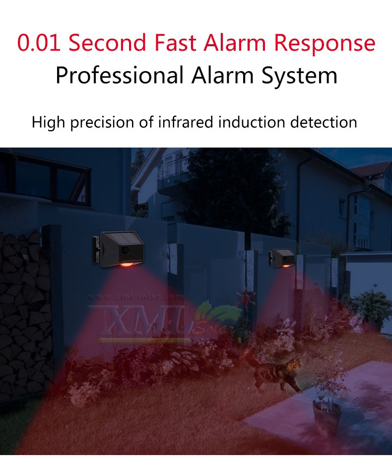 สัญญาณกันขโมย (Alarm) โซล่าเซลล์ รุ่นใหม่ + Remote