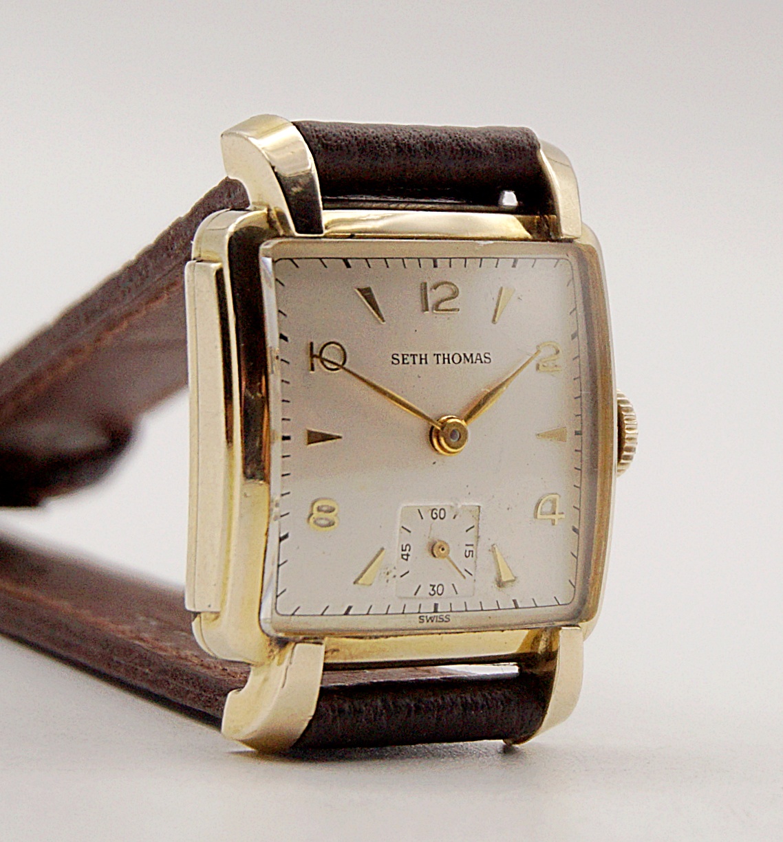 นาฬิกาเก่า SETH THOMAS ไขลานสองเข็มครึ่ง