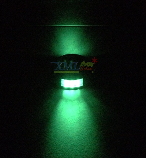 ไฟหมุดถนนโซล่าเซลล์ 6 LED รุ่น Robot (เเสง : เขียวกระพริบ)