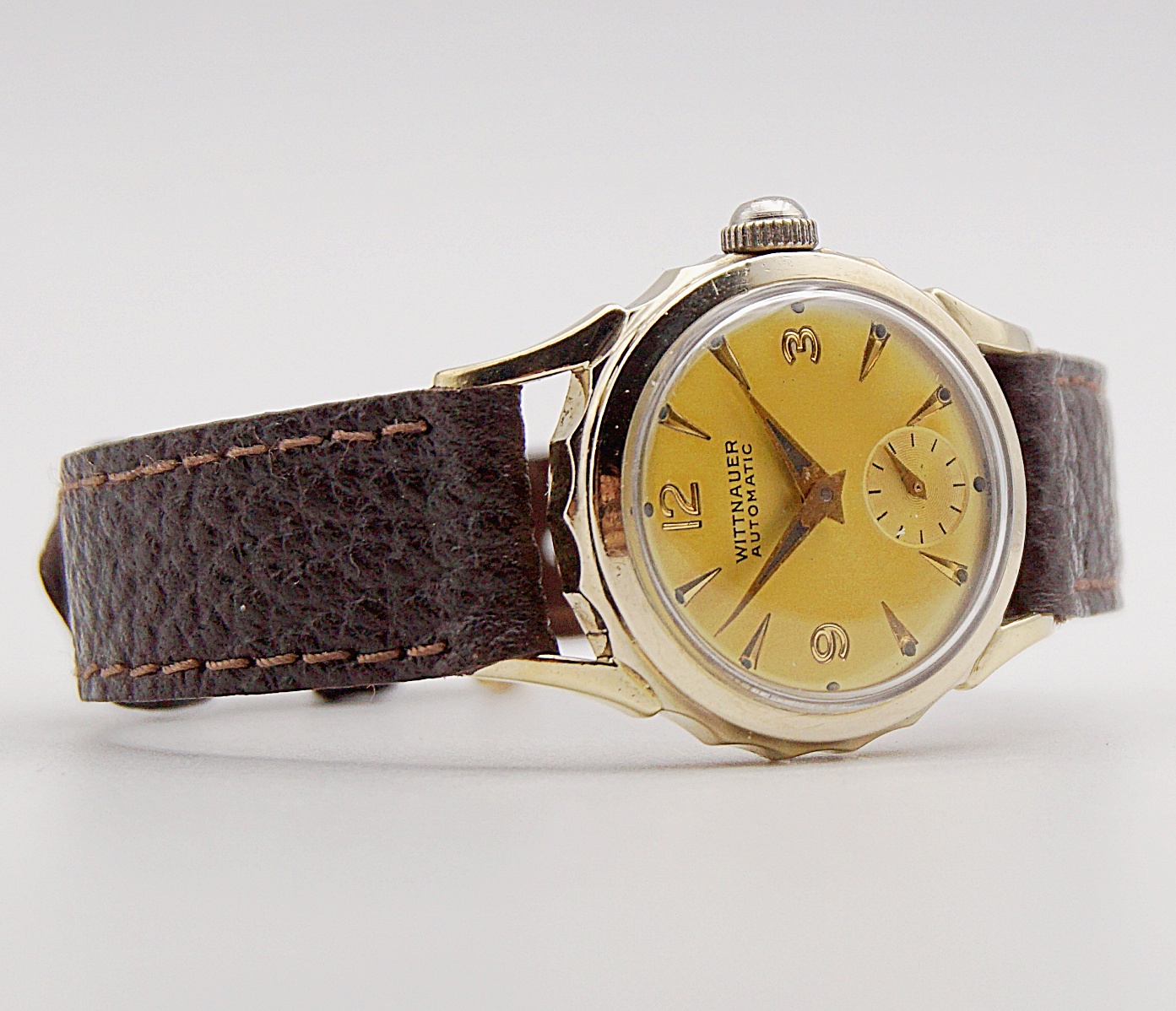 นาฬิกาเก่า WITTNAUER BY LONGINES ออโตเมติกสองเข็มครึ่ง (นาฬิกาผู้หญิง)