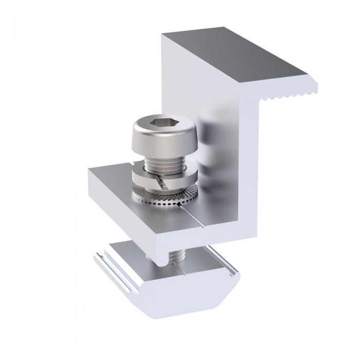 End Clamp ตัวจับยึดริมแผง 35mm