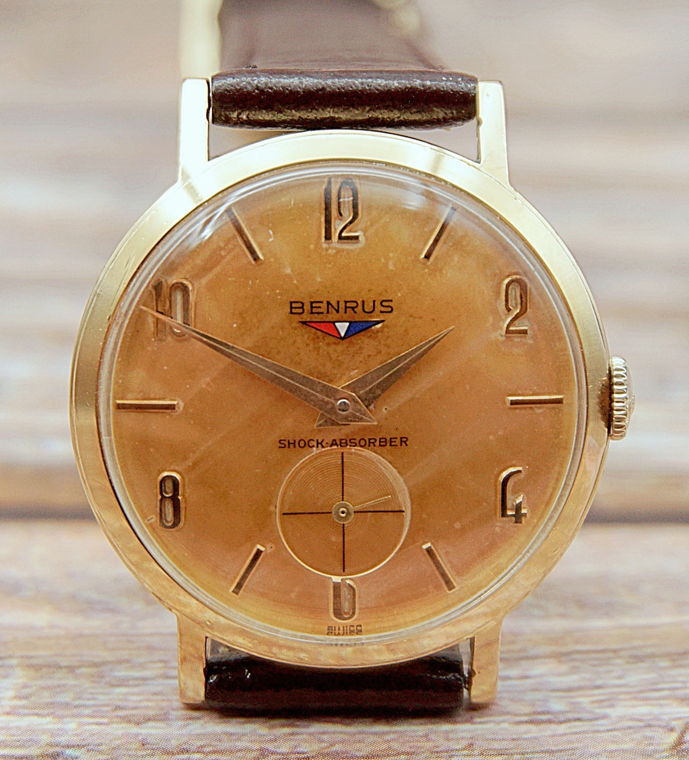 นาฬิกาเก่า BENRUS ไขลานสองเข็มครึ่ง