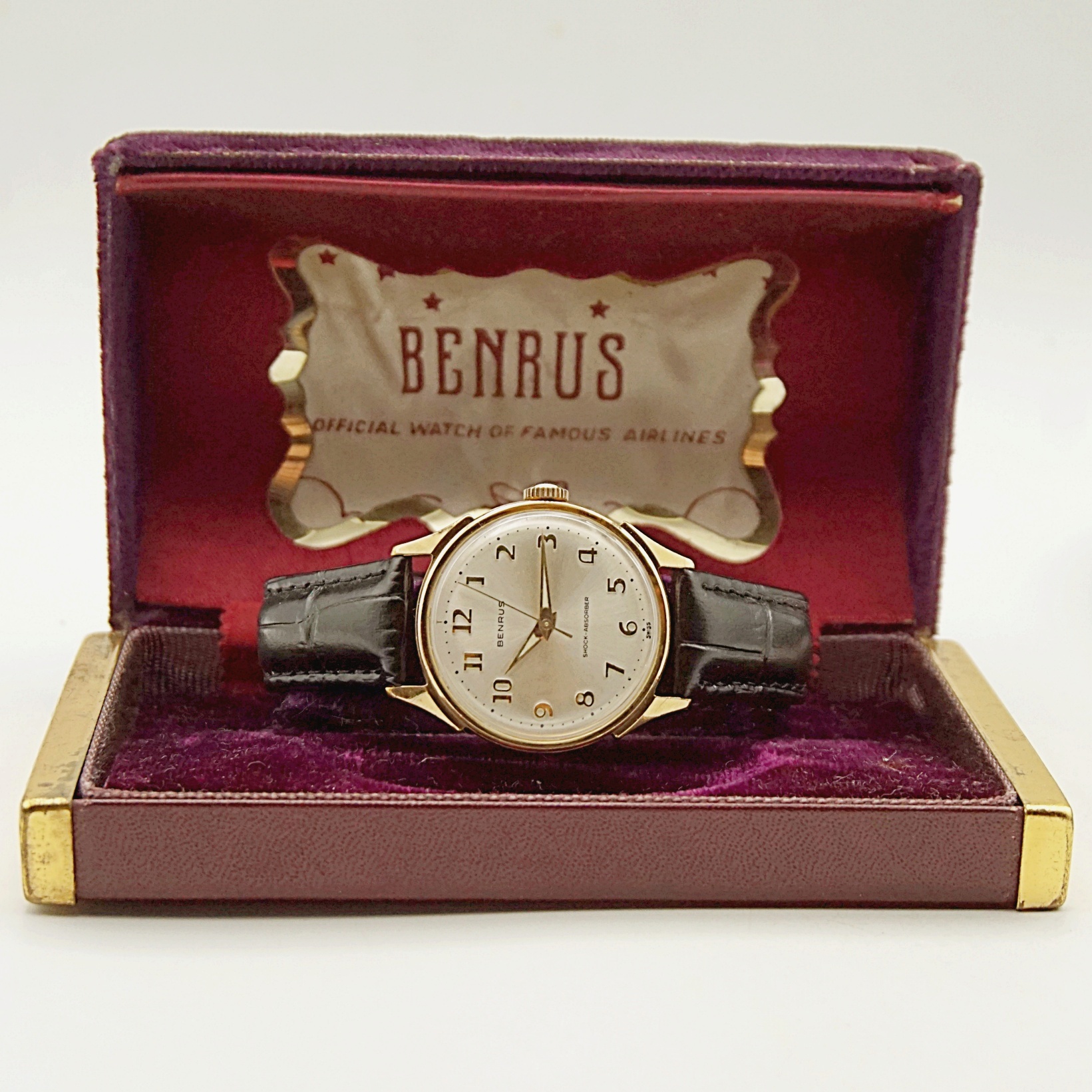 นาฬิกาเก่า BENRUS ไขลานพร้อมกล่องเดิม