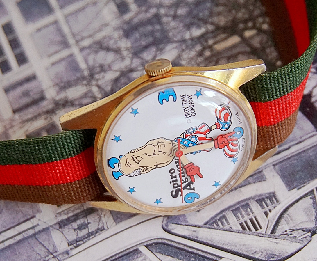 นาฬิกาเก่า SPIRO AGNEW ไขลาน