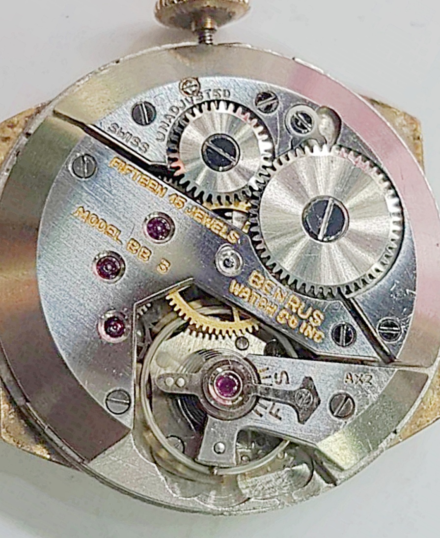 นาฬิกาเก่า BENRUS ไขลานสองเข็มครึ่ง