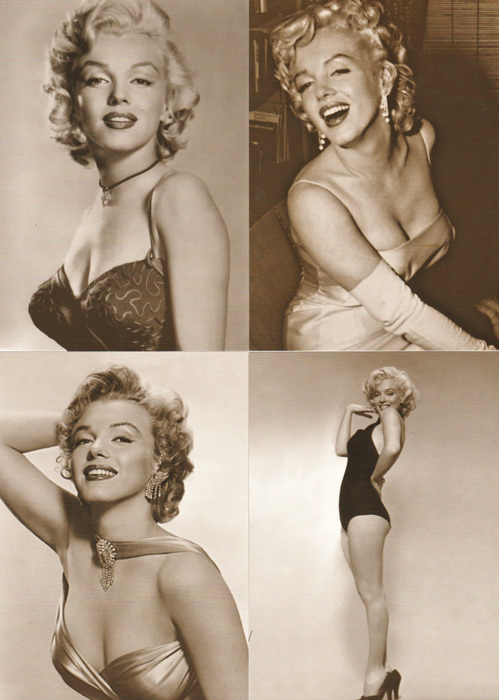 โปสการ์ด Marilyn Monroe ภาพขาวดำ 16 ใบ