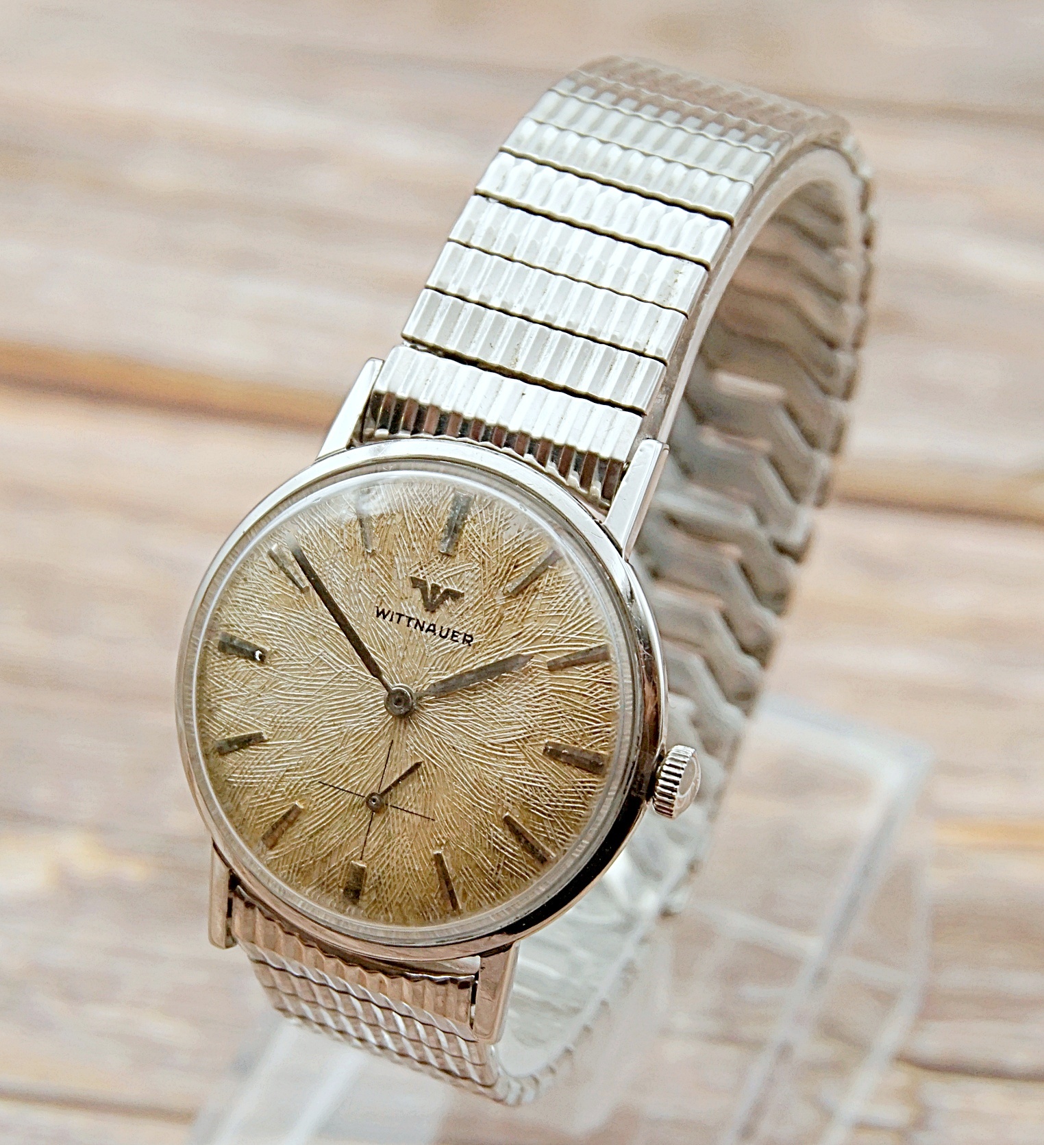 นาฬิกาเก่า WITTNAUER BY LONGINES ไขลานสองเข็มครึ่ง