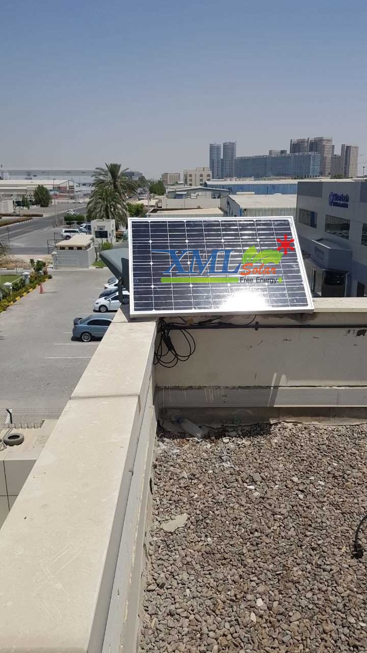 ไฟสปอตไลท์โซล่าเซลล์ 6800 Lumens. ไซต์ใหญ่ (เเสง : ขาว)