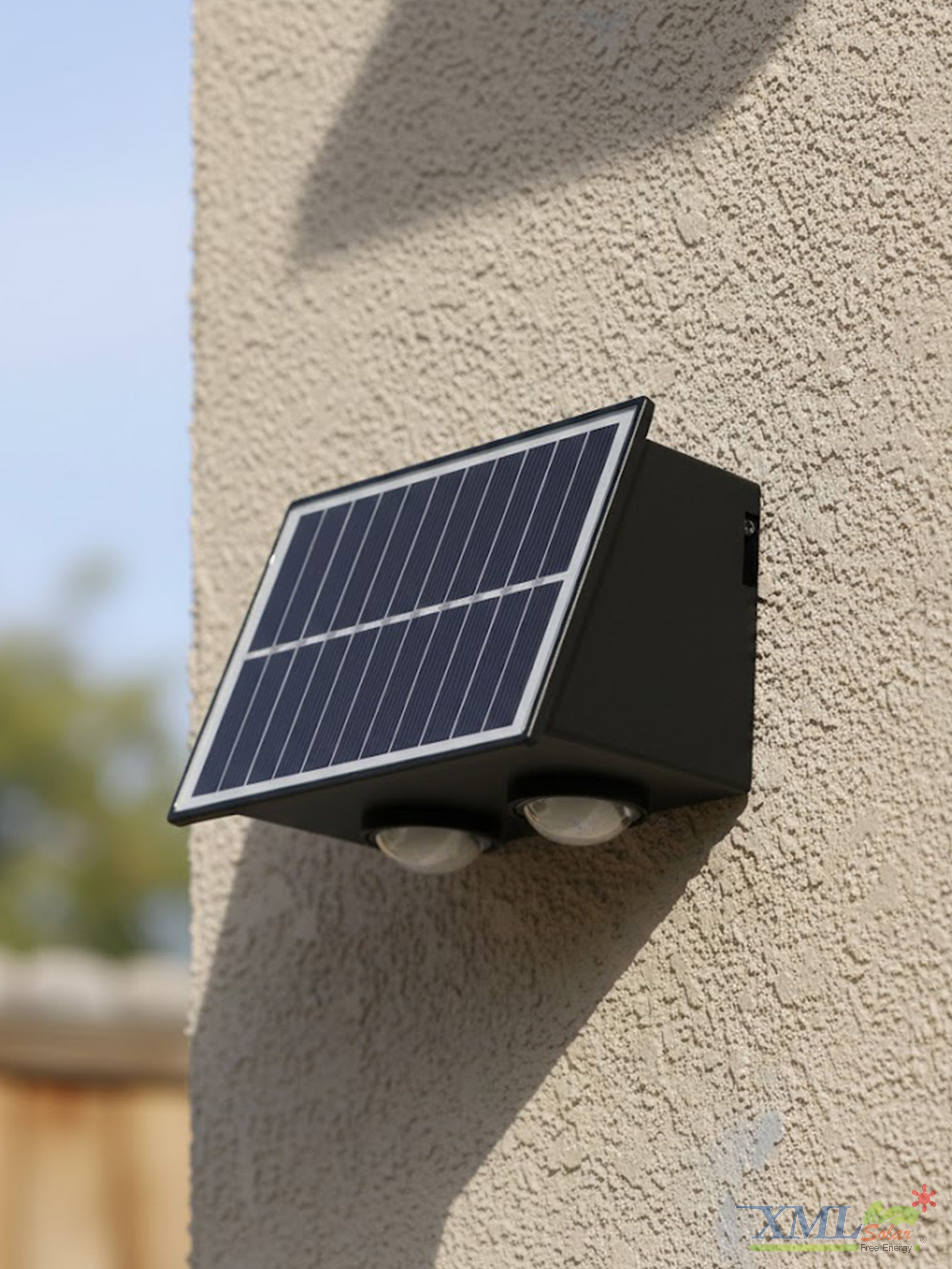 โคมไฟผนังโซล่าเซลล์ LED ส่องบน-ล่าง รุ่นใหม่!