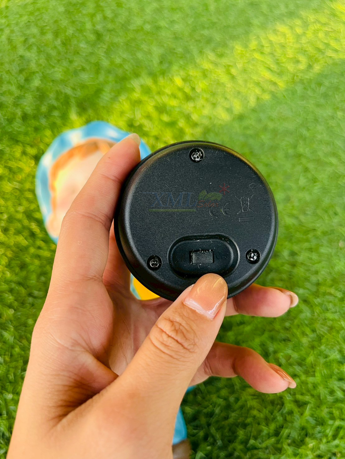 ไฟตุ๊กตาโซล่าเซลล์ ประดับสวน เด็กผู้ชาย 1 LED (แสง : เหลือง)